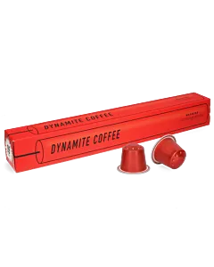 Kaffekapslen Dynamite Coffee paquete de c&aacute;psulas de Nespresso
