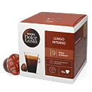 Nescafé Lungo Intenso envase y cápsula para Dolce Gusto