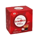 Gimoka Espresso Intenso Packung und Kapsel für Lavazza a Modo Mio