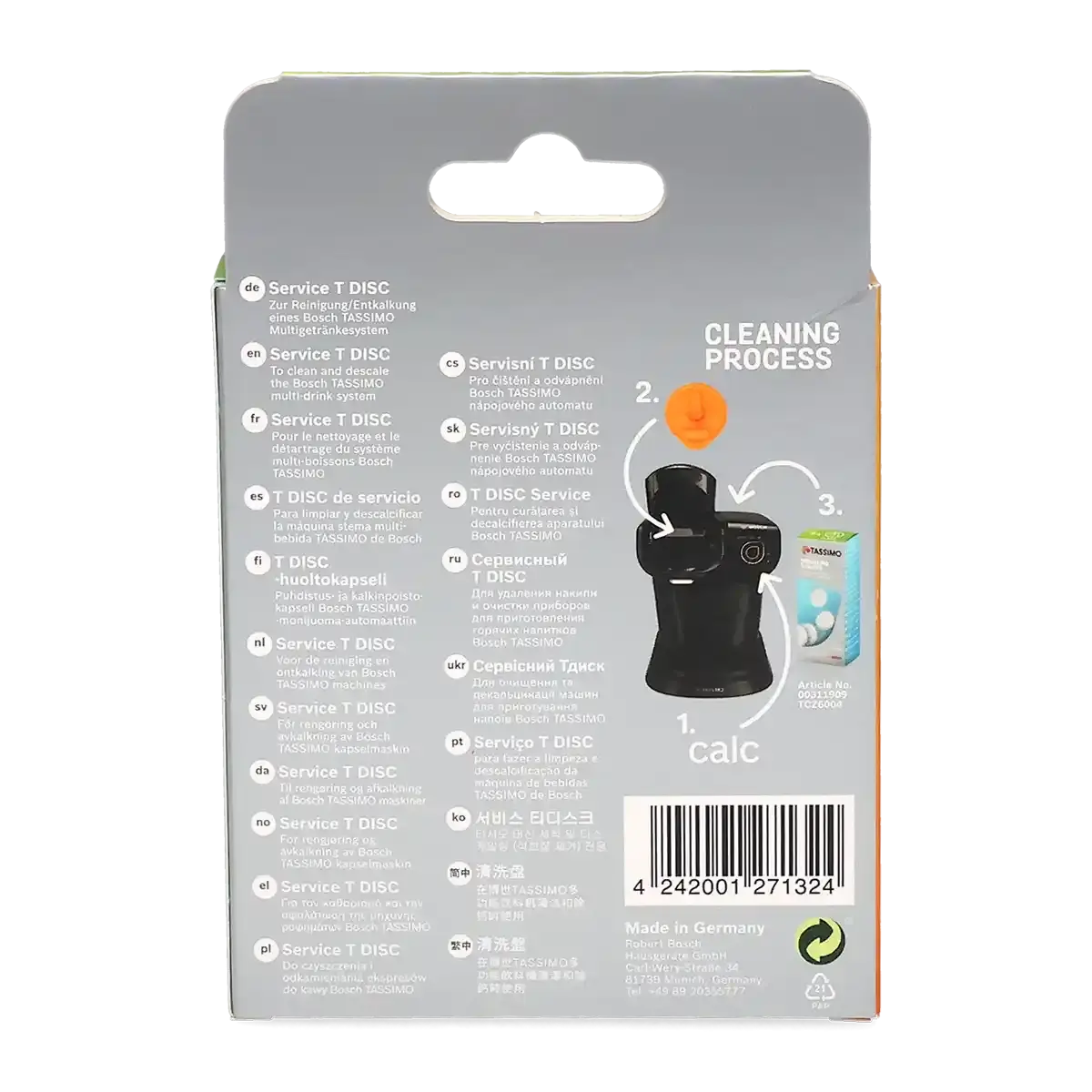 Tassimo\u0020Naranja\u0020Service\u0020T\u002Ddisc