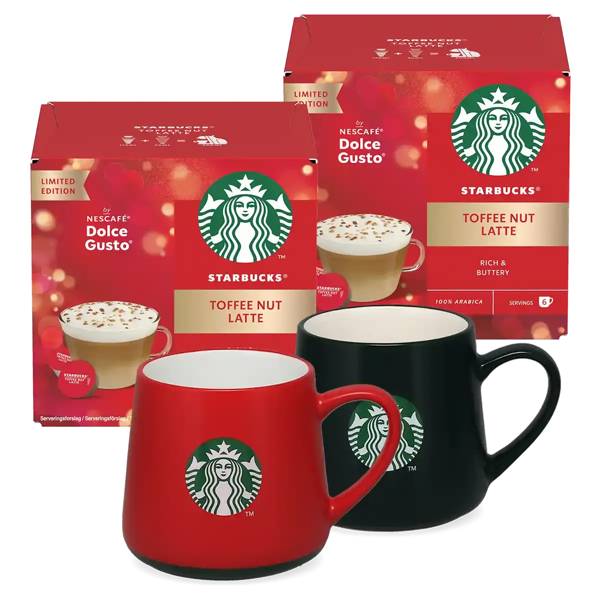 Pack Toffee Nut Latte + 2 tazas