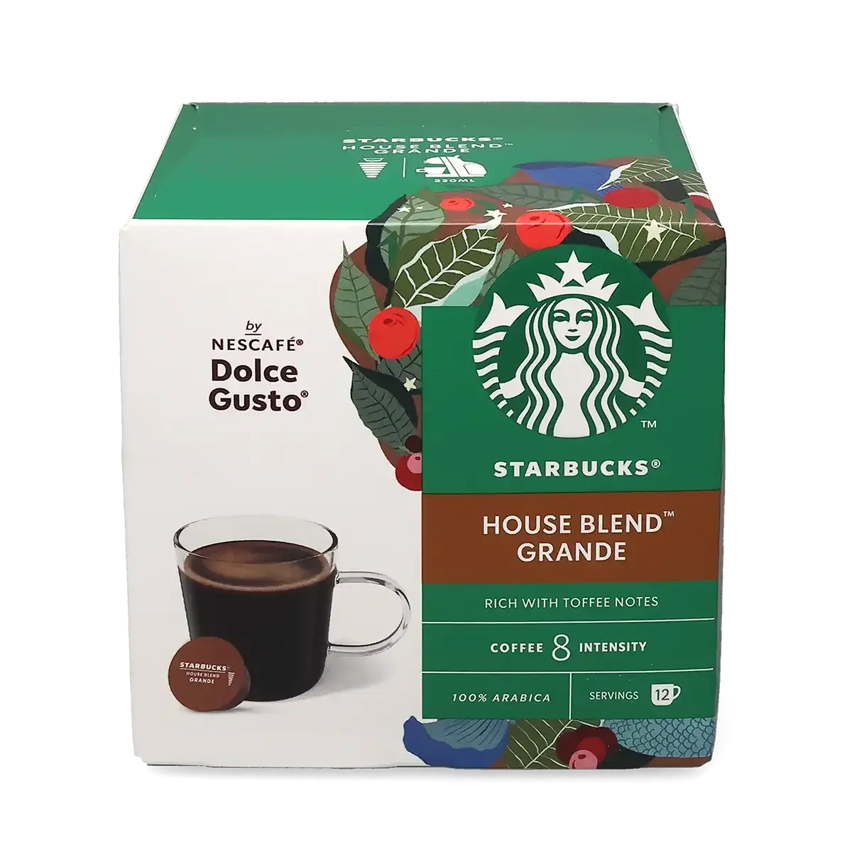 Starbucks | Grande House Blend - 12 cápsulas para Nescafé Dolce Gusto