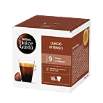 Nescafé Lungo Intenso envase y cápsula para Dolce Gusto
