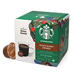 Starbucks Grande House Blend Packung und Kapsel für Dolce Gusto