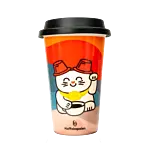 Cat design thermal mug 