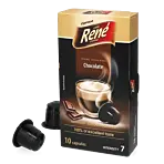 CafÃ© RenÃ© Chocolate package and capsule for NespressoÂ®