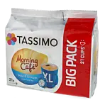Morning Café Mild & Smooth XL Packung und Kapsel für Tassimo