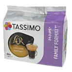 L'OR Café Long Classique 24 package and capsule for Tassimo