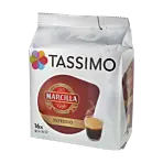 Marcilla Espresso package and capsule for Tassimo